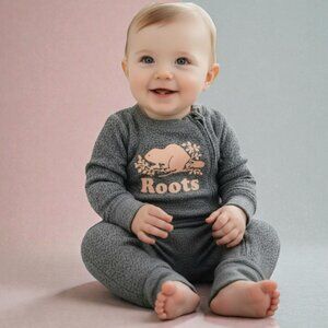 Roots Cooper Beaver Jumpsuit 6-12 Months